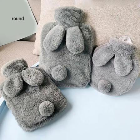10/Söt Kanin Svanskudde Plush Cartoon Varmavattenflaska Vattenfylld Babyvärmare Mjuk Och Bekväm Hudvänlig Mage Style I