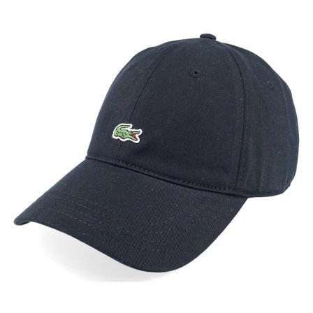 Lacoste - Black unconstructed Czapka Z Daszkiem - Smal Logo 1 Black Dad Cap @ Hatstore