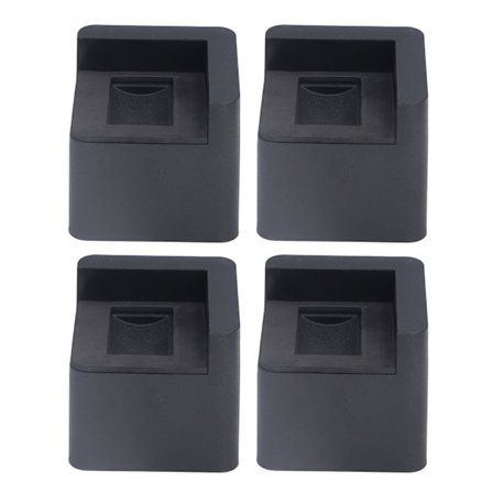 4 stk. Sengeforhøjere Hjørnefaste Hjul 998 kg Bæreevne Plastik Møbelben Forhøjere Højdeforøgelse til Hjemmet