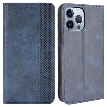 Iphone 14 Pro Magnetic Auto Closure Mobilfodral - Blå Blå