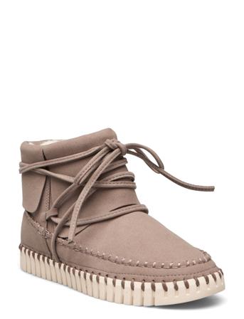 Ankle Boots Shoes Wintershoes Brun Ilse Jacobsen*Betinget Tilbud