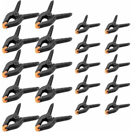 20 kappaleen jousipihtisarja, DIY-työkalupidikkeet, pihdit, pidikkeet puutyöpajaan valokuvaukseen - 2 tuumaa / 3 tuumaa