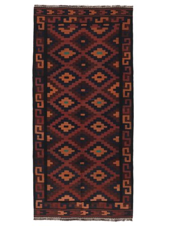 Vintage Malý Afghán Vintage Kelim Koberec 140X298 Vlna
