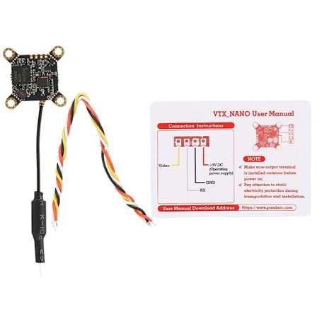 VT5804 Nano Video Transmitter 5.8G 40CH 0mW~400mW OSD Justerbar FPV Transmitter