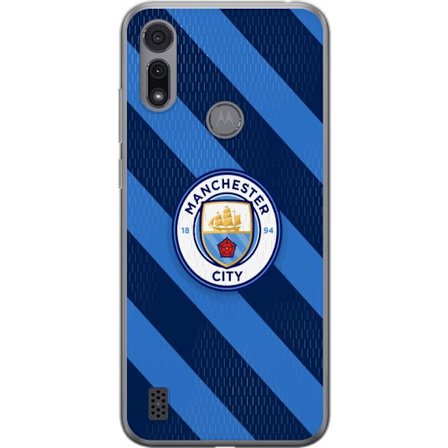 Kompatibelt Mobilskal till Motorola Motorola Moto E6i Paris Saint-Germain klubbmärke med Eiffeltorn, blå cirkulär logotyp med röd mittlinje och de