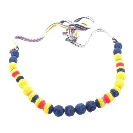 Prada Vintage Pre-owned Cotton necklaces gul, Dam Vintage Smycken, Dam, Storlek: ONE SIZE
