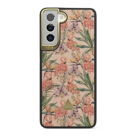 Naive Samsung Galaxy S21 Skal - Flamingos & Flowers