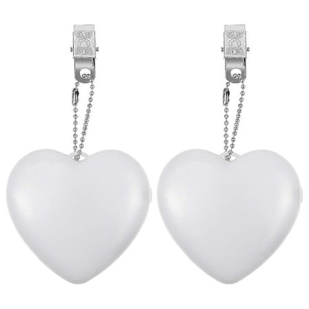 【PP】2 stk. Touch Sensor Håndtaske Lampe Lille Bærbar Lampe Hjerteformet Batteridrevet Lampe Punglampe-FA-