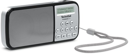 TechniSat TechniRadio RDR - bærbar DAB-radio sølv - kun 124 gram - oppladbar med opptil 10 timer batteritid