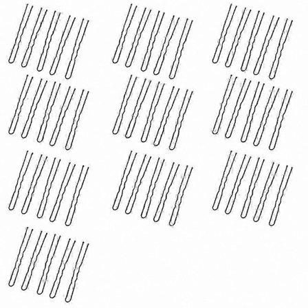 50 Stykker Bølgede U-formede Hårklemmer Grip Barrette Salon Hårnåle Hårtilbehør[HK]