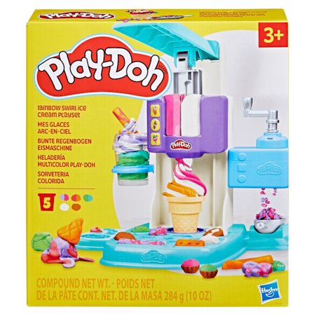 Play-Doh Playset Rainbow Swirl -jäätelö