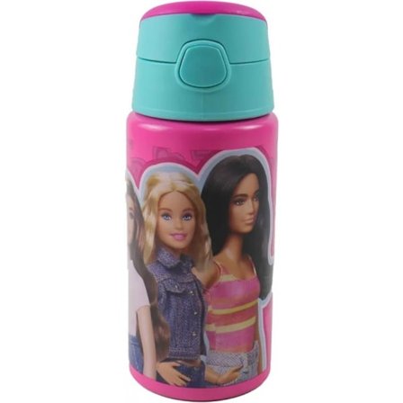Aluminiumflaska 500 ml med krok - Barbie Love