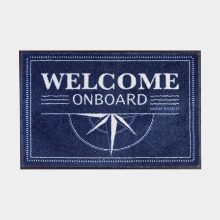 Bootmat Marine Business Welcome On Board Blue, rechthoek, 70 x 50 cm