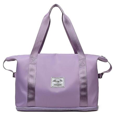 Käyttökelpoinen matkalaukku Suuri kapasiteetti Säilytyskassi Vedenpitävä Urheilu Kuntoilukassit Purple