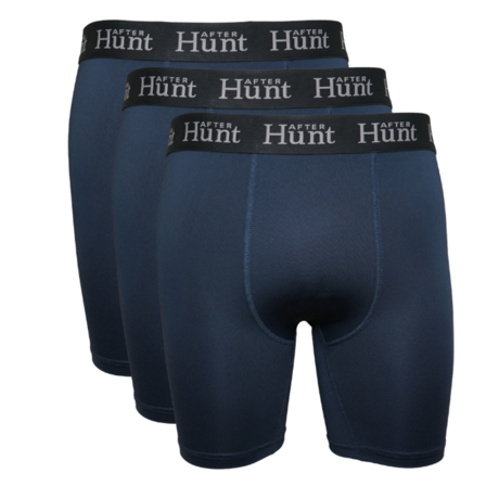 After Hunt Mens Boxer Underwear Long 3-pack Dark Blue