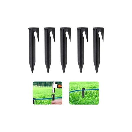 Perimeterkabelplugger, gjestepinner, plenplugger - 100 plugger, 8,5 cm