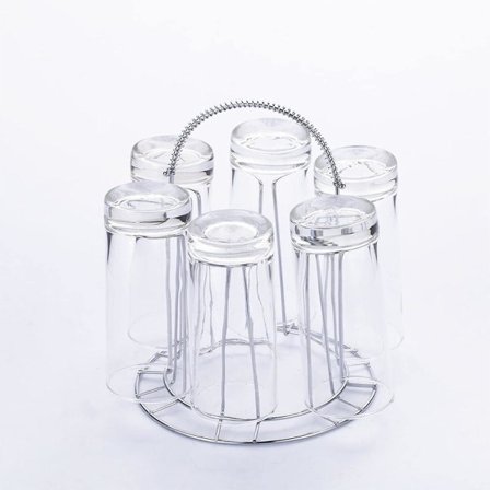 Glasstativ til afdrypning Glas Vandkopstativ Beslag Rustfrit Stål Husholdningsafdrypningskop Tørring Opbevaringsstativ Holder Vinflaskeholder