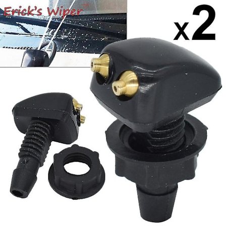 Erick S Wiper 2x Universal Front Windshield Washer Wiper Nozzle Sprayer Sprinkler Vannutløp For Toyota Mazda Hyundai