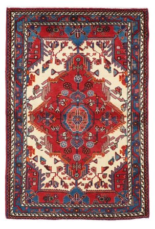 Hamadan Matot Käsinsolmittu 115X170 Matto Tummanpunainen/Musta Persia