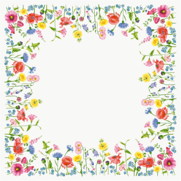 Snippduk Flowy Meadow 84x84 cm