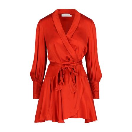 Zimmermann, Wrap Dresses Czerwony, Kobieta, Rozmiar: S