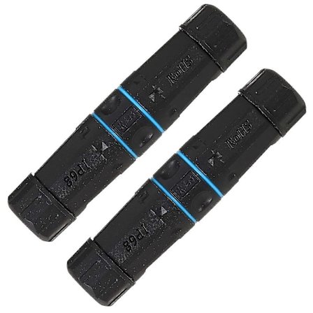 2-pack Skärmad Rj45-kontakt Vattentät Ip68 Cat5/5e/6 8p8c Ethernet Lan Kopplare Hona Till Hona