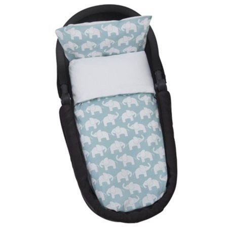 Elefant ECO, Pussilakanasetti vaunuun/kehtoon, Sininen - Rätt Start