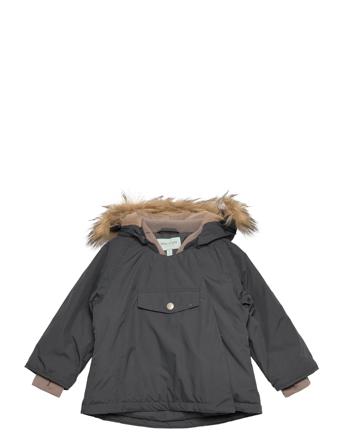 Wang Winter Jacket Fake Fur Outerwear Shell Clothing Shell Jacket Grå Mini A Ture