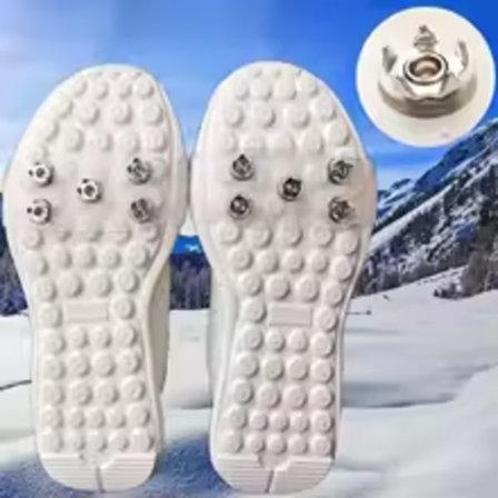 Broddar (1 par) sklisikre piggar til sko, vintersikkerhetspiggar til sko, sklisikre skotrekk for isete og snødekte veier.