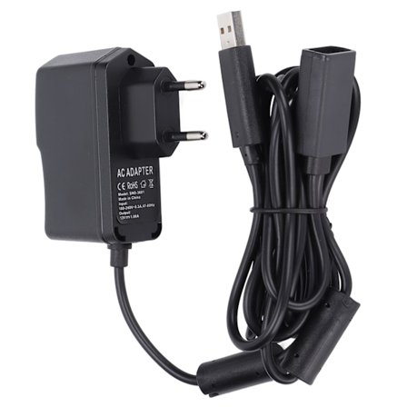 USB till AC-adapter Högkänslig AC-adapteromvandlare Strömkabel för Xbox 360 Kinect Sensor EU-kontakt 100–240 V