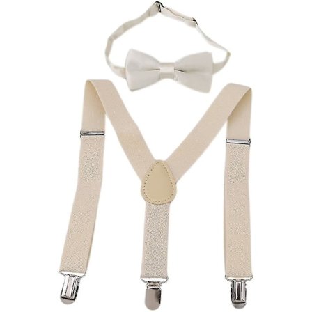 Barn Gutter og jenter Bukseseler Elastiske Justerbare Selger Klips på Med Sløyfe Sett