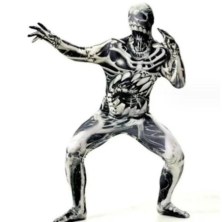 Halloween Skelet Cos kostume forælder-barn kostume -a Style2 Style2_sai