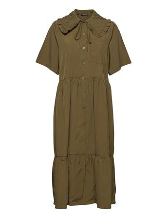 Slfronda 2/4 Shirt Dress Ex Green Selected Femme