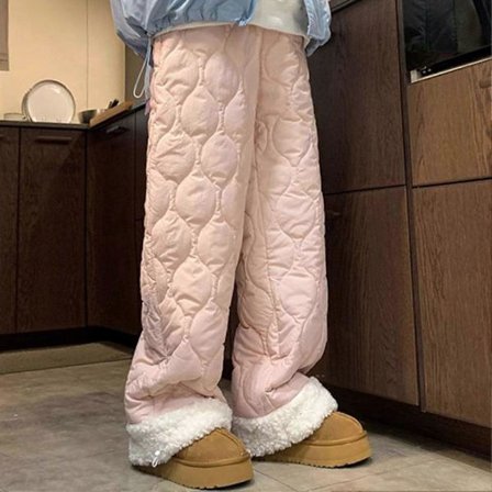 Vinter Dunjakke Bukser Dame Høj Talje Varme Bukser Ultra Varme Vandafvisende Løse Bukser