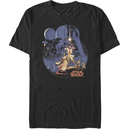Vintage Episod IV A New Hope Affisch Star Wars T-shirt XXXL