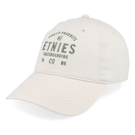 Etnies - Beige unconstructed Czapka Z Daszkiem - Skate Co Cement Dad Cap @ Hatstore