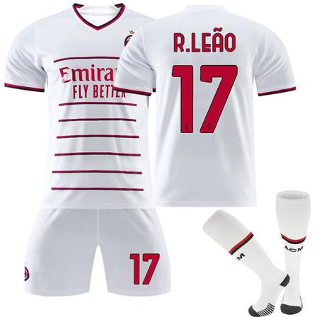 Ac ilan Away Kids Miesten jalkapallopaita harjoituspaitapuku 22/23 R.LEAO 17 M