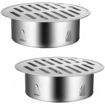 2 stk. altan rustfrit stål gulvafløb anti-blokering vaskeafløb