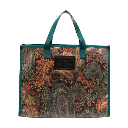 Etro 1N764 Shopping Tas , Grijs , Dames , Maat: ONE Size Handtassen