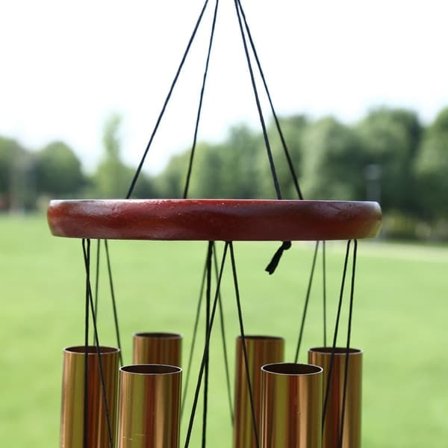 Tuulikello 6 putkella – Täydellinen puutarhaan, patiolle ja kotiin Kulta—pa