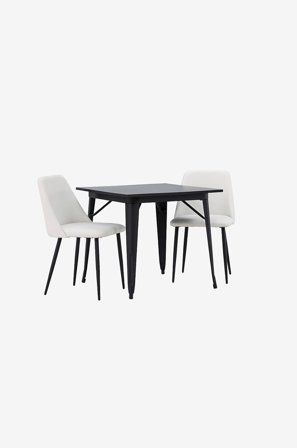 Venture Home - Matgrupp Tempe med 2st stolar Night - Svart - Matgrupp 4 personer - Från Homeroom