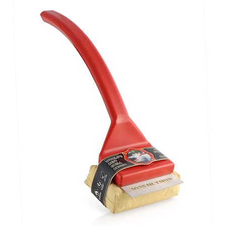 Bbq Utbyttbar Skrapehode, Børstefritt - Slitesterkt og Unikt Skraperedskap for Jern eller Rustfritt Stål Grillrister, Grillrenser (grill