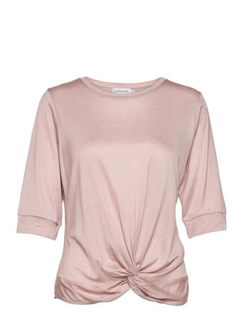Lnmignon Draped T-Shirt Pink Lounge Nine
