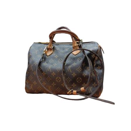 Louis Vuitton Vintage, Pre-owned Canvas louis-vuitton-bags Bruin, Dames, Maat:ONE Size,leer