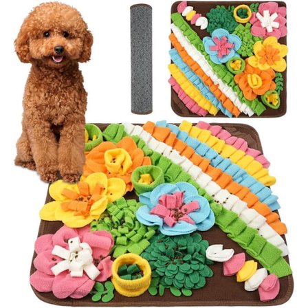 Hundesnusematte og lekematte – Interaktiv treningsmatte for hunder, godbitfôring og mental stimulering
