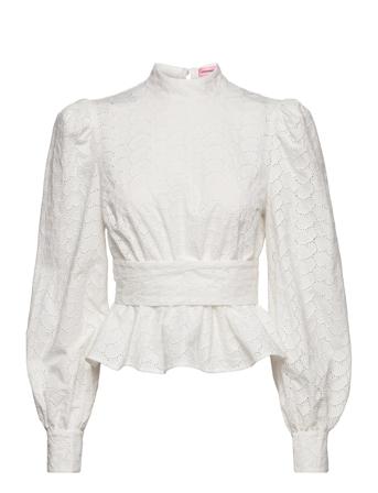 Selina Bluse Langermet Hvit Custommade*Betinget Tilbud