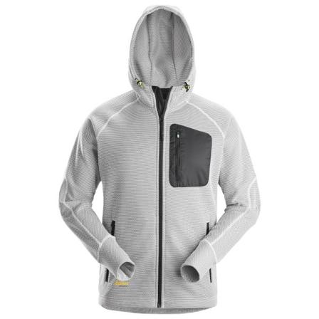 Snickers Workwear 8041-0904 FlexiWork Hættetrøje Hvid/Sort S, Tøj