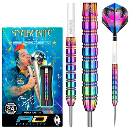 Peter Wright Snakebite 1 Steel Tip Darts 24g