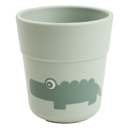 Done by Deer Foodie mini mug Croco Green Mata & äta Grön Ø 6,5 x H 7 cm 135 ml