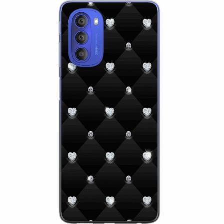 Motorola Moto G51 5g Genomskinligt Skal Diamant Hjärta